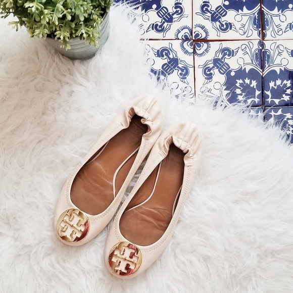 Tory Burch Shoes - TORY BURCH minnie travel ballet beige flats Tory Burch Shoes - TORY BURCH minnie travel ballet beige flats